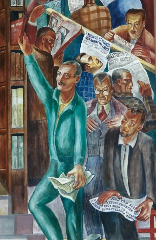 Coit Tower Murals Library Bernard Zakheim 10x10 B