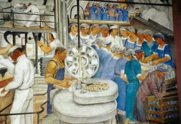 Coit Tower Murals Industries of California Canning Factory Ralph Stackpole 10x36