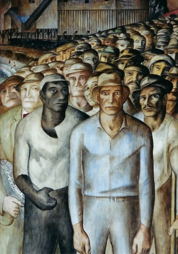 Coit Tower Murals California Industrial Scenes Unemployed Men John Langley Howard 10x24