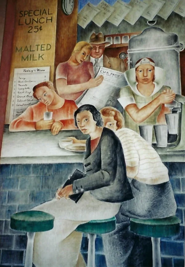 Coit Tower Murals Department Store Lunch Counter Frede Vidar 10x10