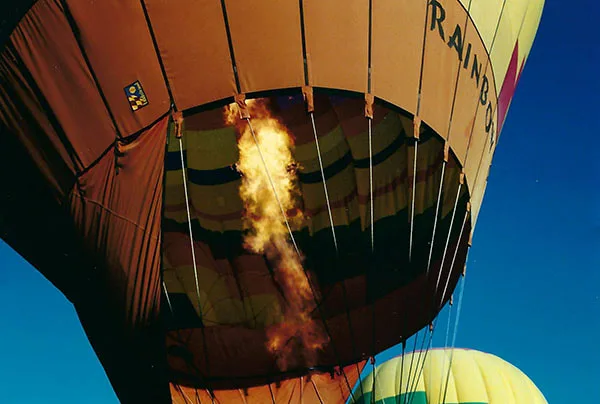Albuquerque Hot Air Balloon Ride Burst of Flame