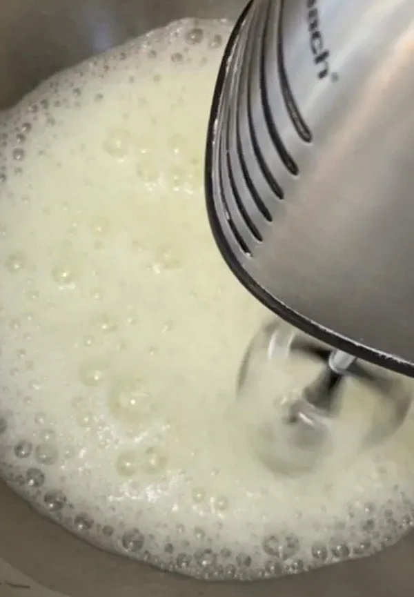 Angel Food Cupcakes Whisk Egg Whites with Lemon Zest