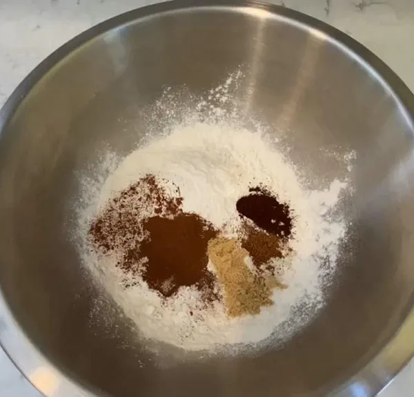 Apple Spice Cake with Fresh Apples Flour and Spices