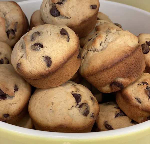 Banana Chocolate Chip Muffins Large Batch