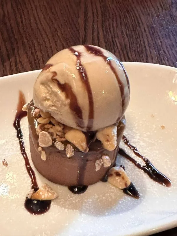 Best London Pubs The Victoria Chocolate Custard with Salted Caramel Ice Cream