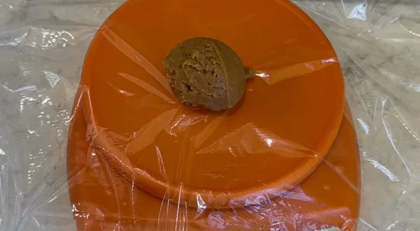 Chewy Peanut Butter Cookies Weigh Dough Balls