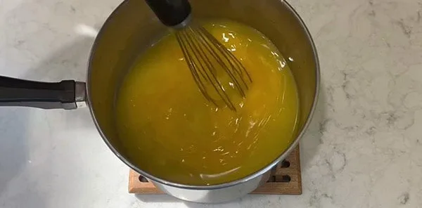 Easy Lemon Curd Whisk in Egg Yolks