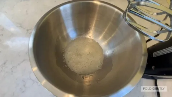 French Macarons Egg Whites Foamy