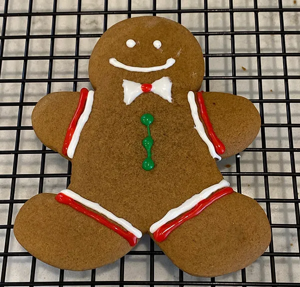 Gingerbread Man with Bowtie