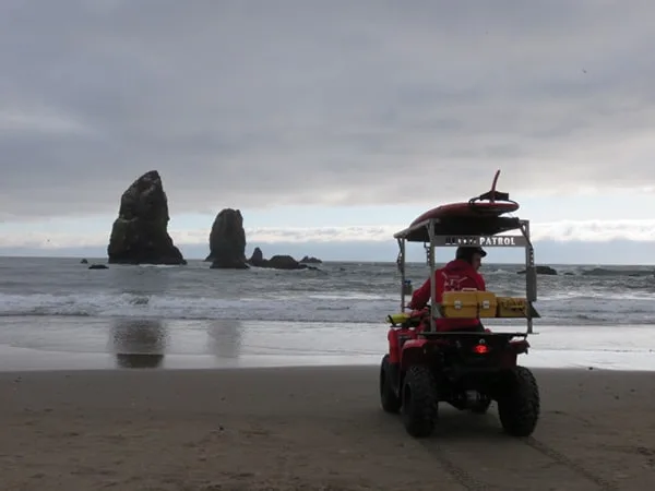 Haystack Rock Oregon Beach Patrol