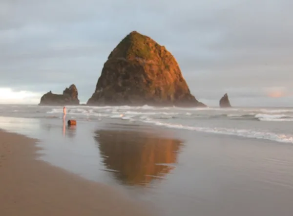 Haystack Rock Oregon Sunset