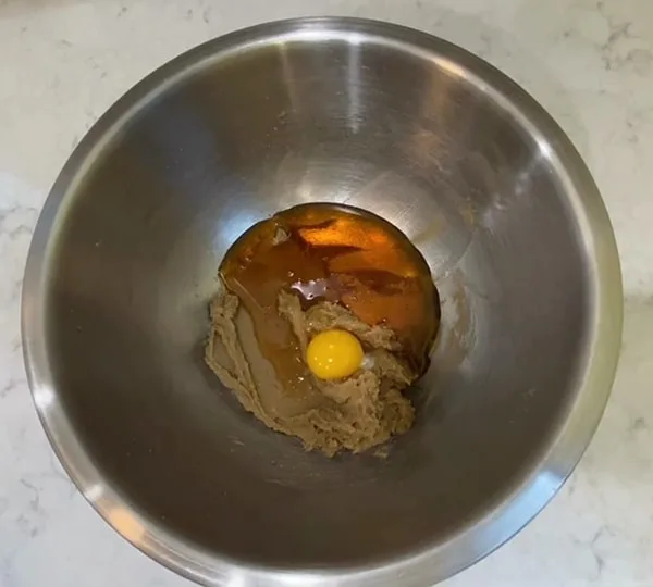 Soft Honey Cookies Add Honey and Egg Yolk to Butter Mixture