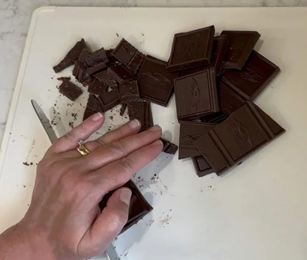 Hostess Cupcakes Recipe Chop Chocolate into Medium Chunks