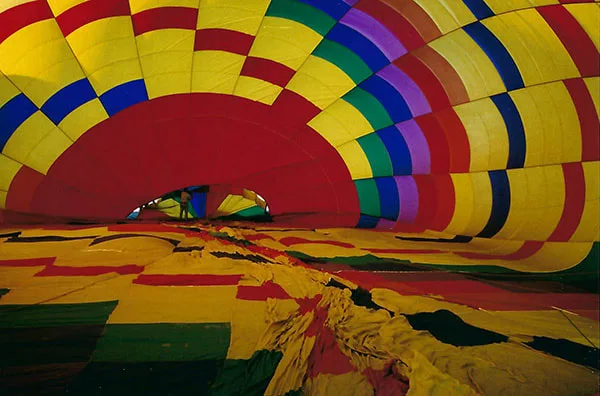 View Of Inside The Balloon Envelope 150,000 Cubic Feet Of Ripstop Nylon