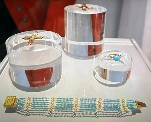 Jane Austen House Topaz Crosses and Turquoise Jewelry