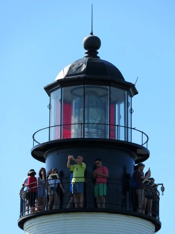 The top of Key West Lighthouse