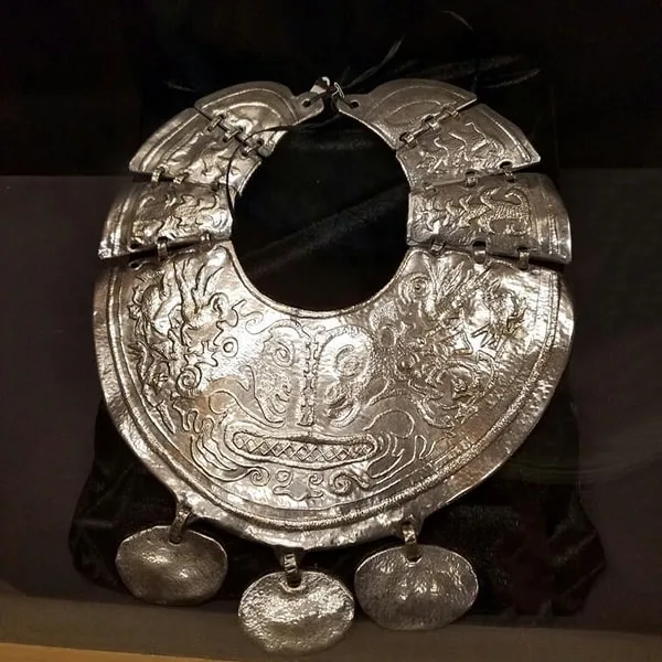 Millicent Rogers Museum Crocodiles and Birds Silver Necklace Designed by Millicent Rogers