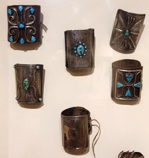 Millicent Rogers Museum Turquoise and Silver Ketoh Bracelets