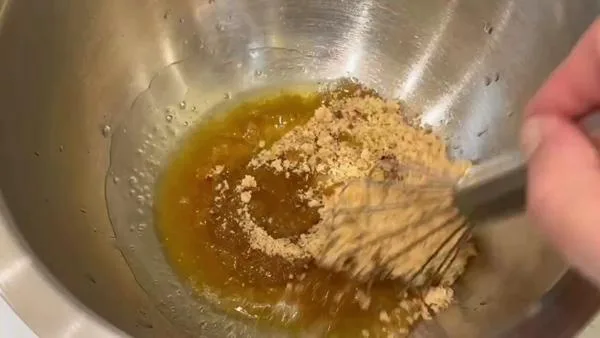 Mini Skillet Cookie Stir in Brown Sugar