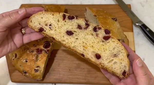 No Knead Dutch Oven Bread Slice