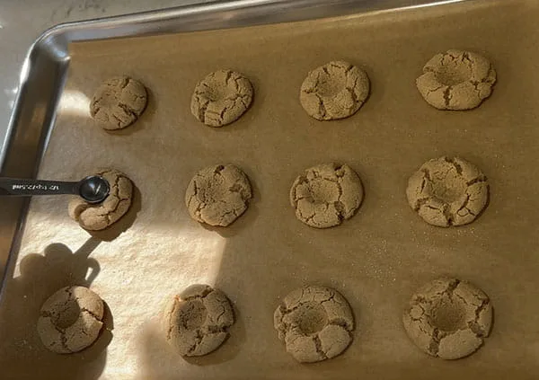 Peanut Butter Thumbprint Cookies Indent Cookies Again