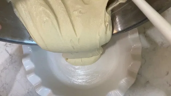 Raspberry Buttermilk Cake Scrape the Batter into Pan