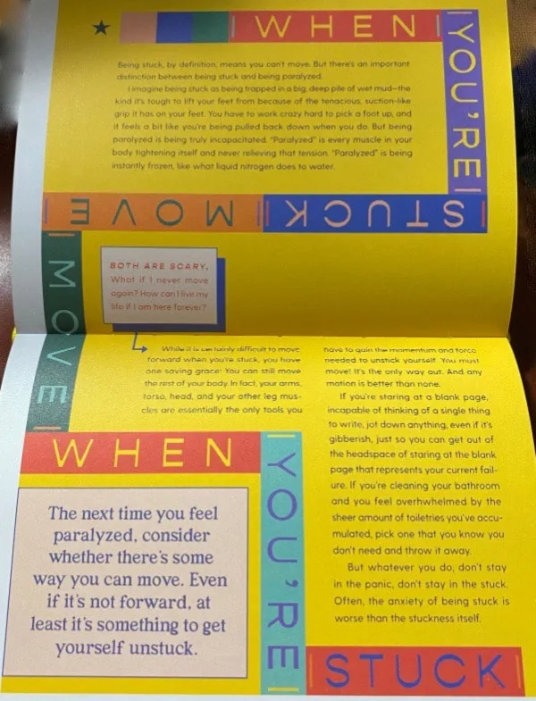 Read This for Inspiration, by Ashly Perez - When You're Stuck, Move
