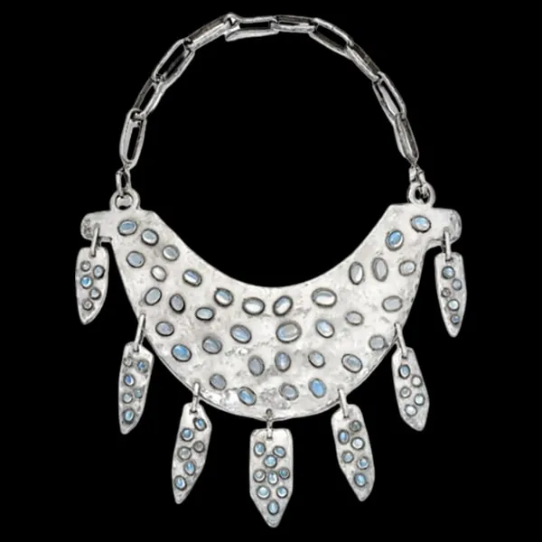 Silver and Moonstone Necklace Designed by Millicent Rogers