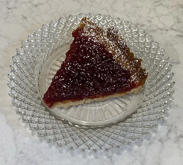 Sour Cherry Jam Tart Wedge