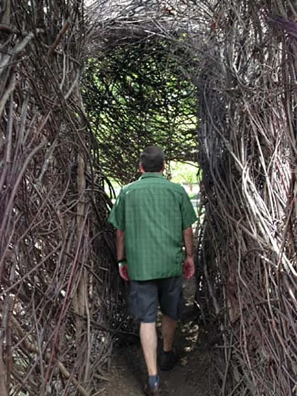 Patrick Dougherty Stickwork Inside Room by Room