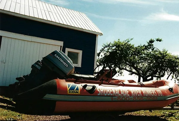 Tidal Bore Rafting Zodiac Boat Shubenacadie River Runners