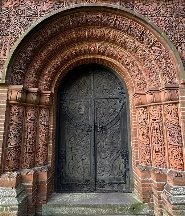 Watts Chapel Surrey Arch and Carved Door