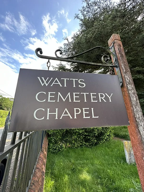 Watts Chapel Surrey Sign