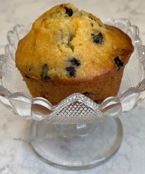 Wild Blueberry Muffin Made with Frozen Wild Blueberries